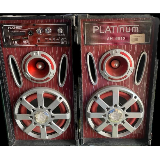 Subwoofer Platinume Usb/Sd/Remote Bluetooth Fm Ah-6010